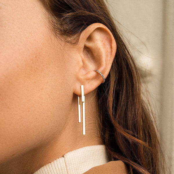 Golden Stud Earrings
