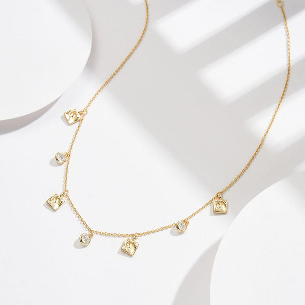 Minimalist Zircon Pendant Necklace