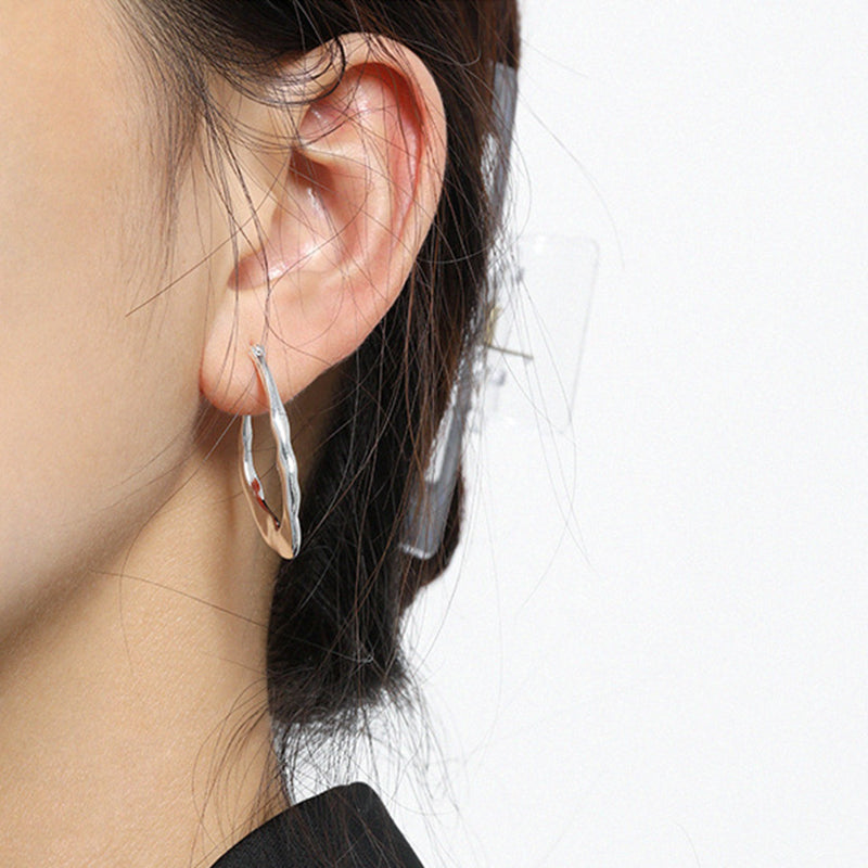 Geometric Hoop Earrings Jewellery