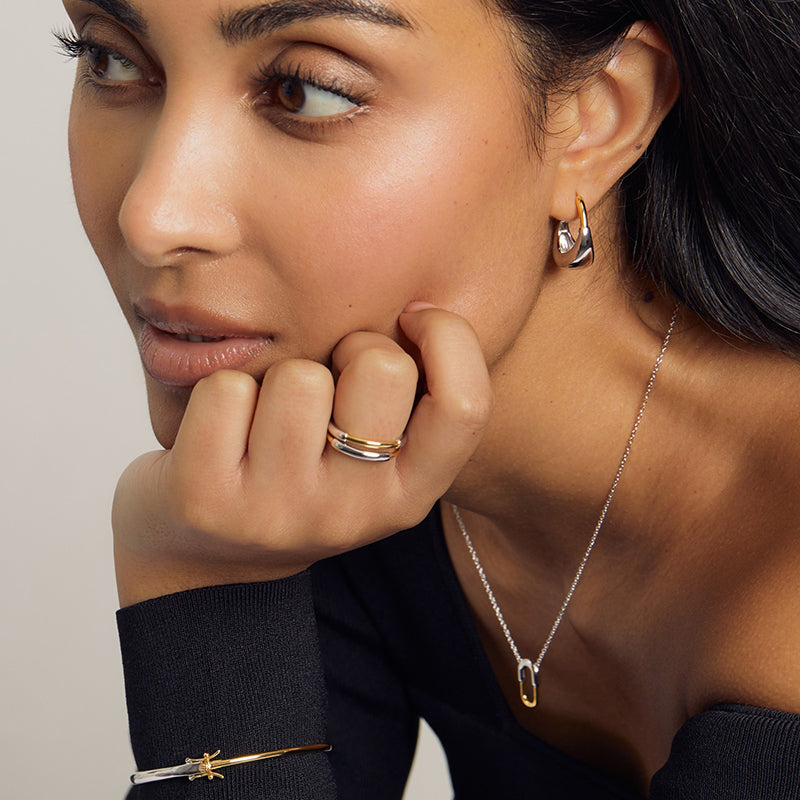 Elegant Geometric Hoop Earrings