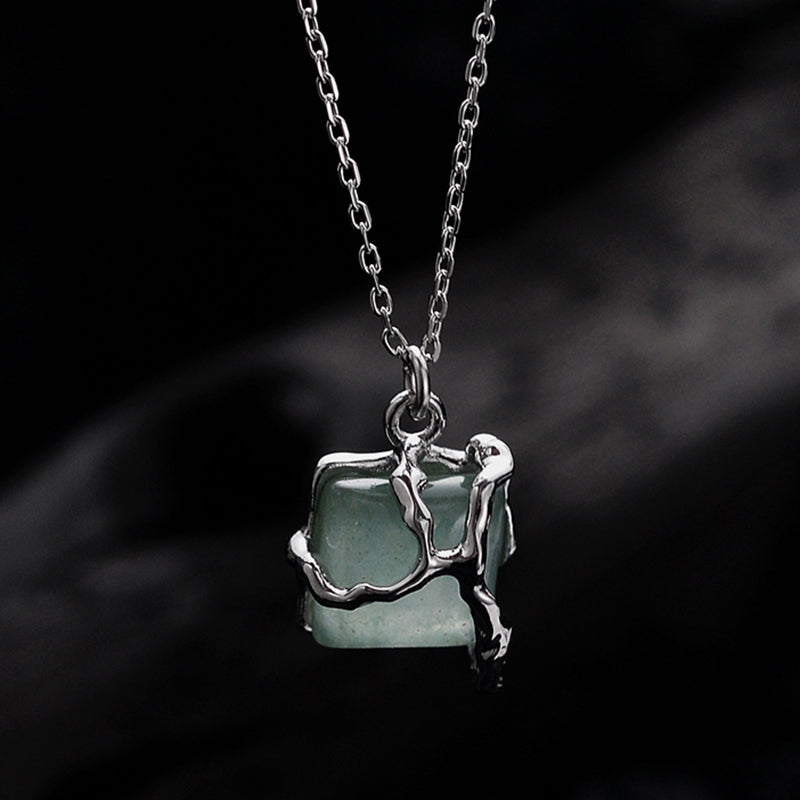 Vintage Jade Pendant Necklace