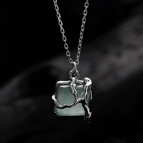 Vintage Jade Pendant Necklace