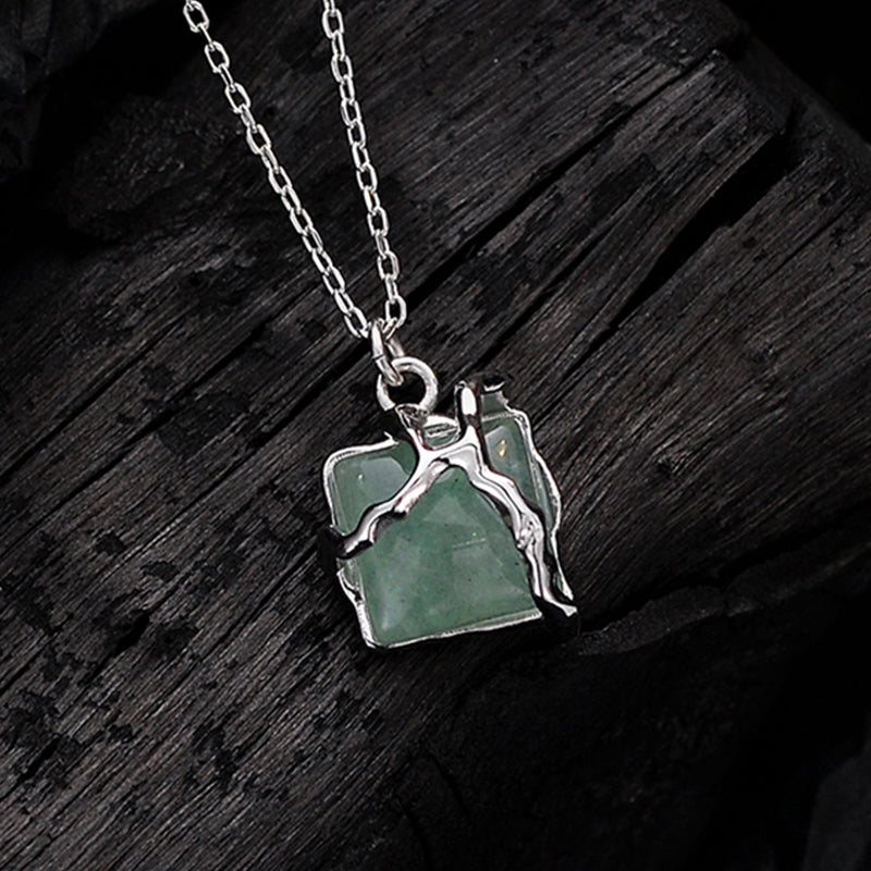 Vintage Jade Pendant Necklace