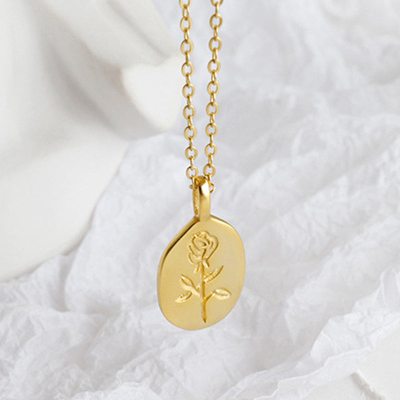 Trendy Flower Pendant Necklace