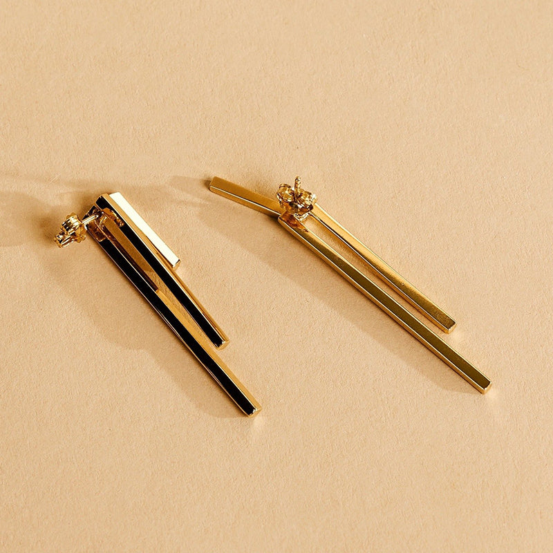 Golden Stud Earrings
