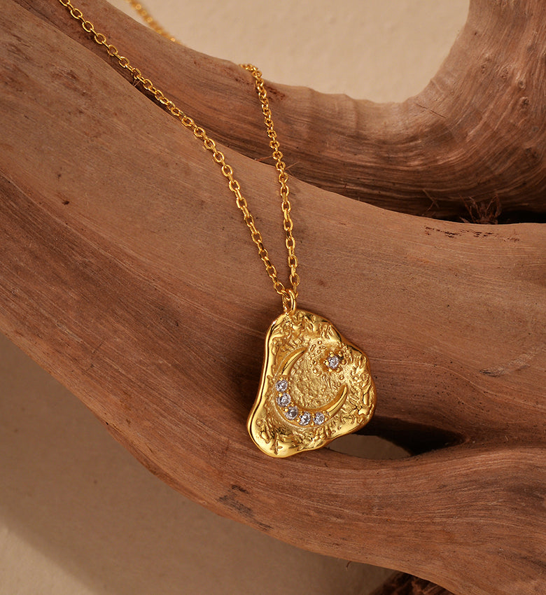 Moon Star Pendant Necklace