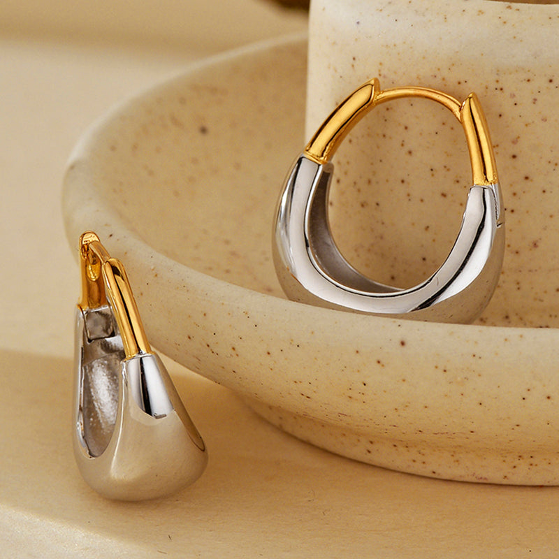 Elegant Geometric Hoop Earrings