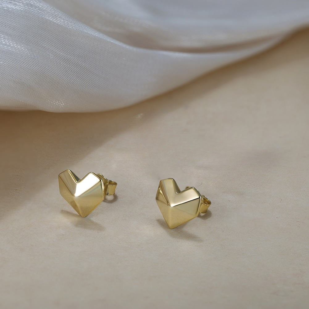 Heart Stud Earrings