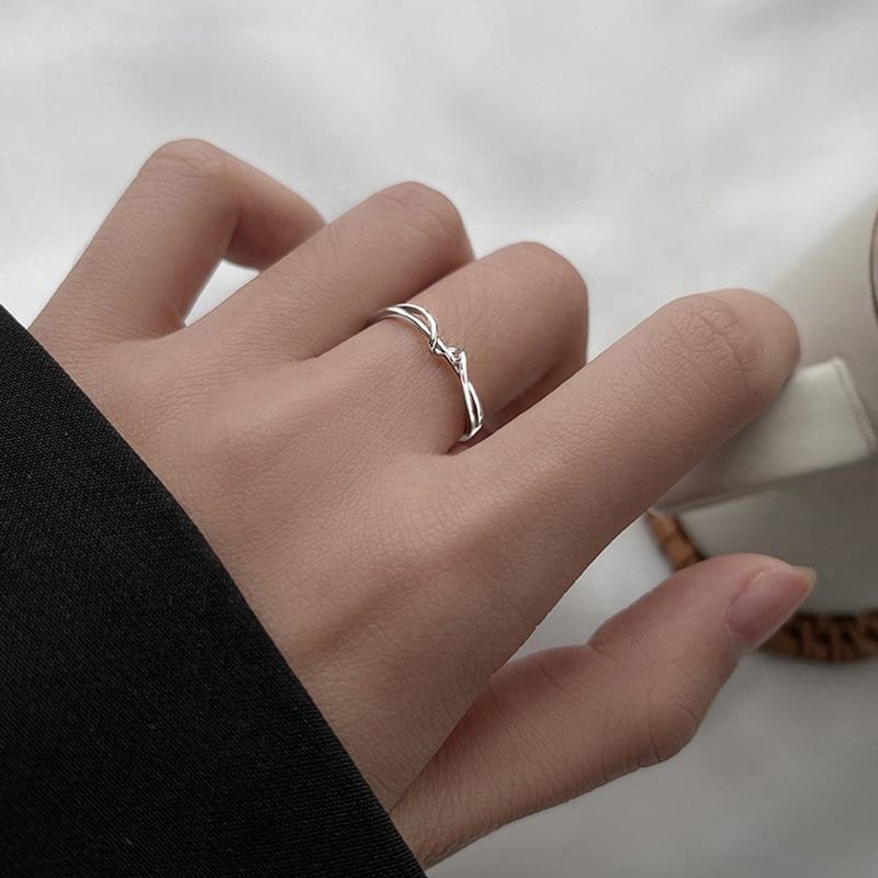 Elegant Style Silver Ring