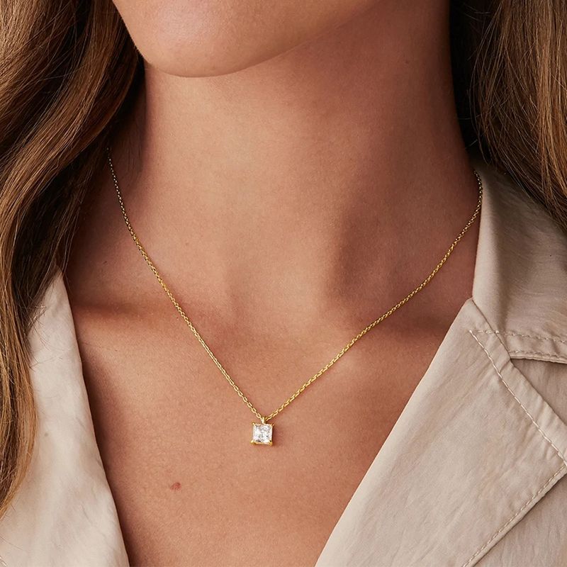 Romantic Zircon Pendant Necklaces