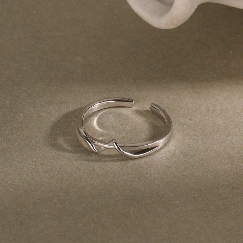Elegant Style Silver Ring