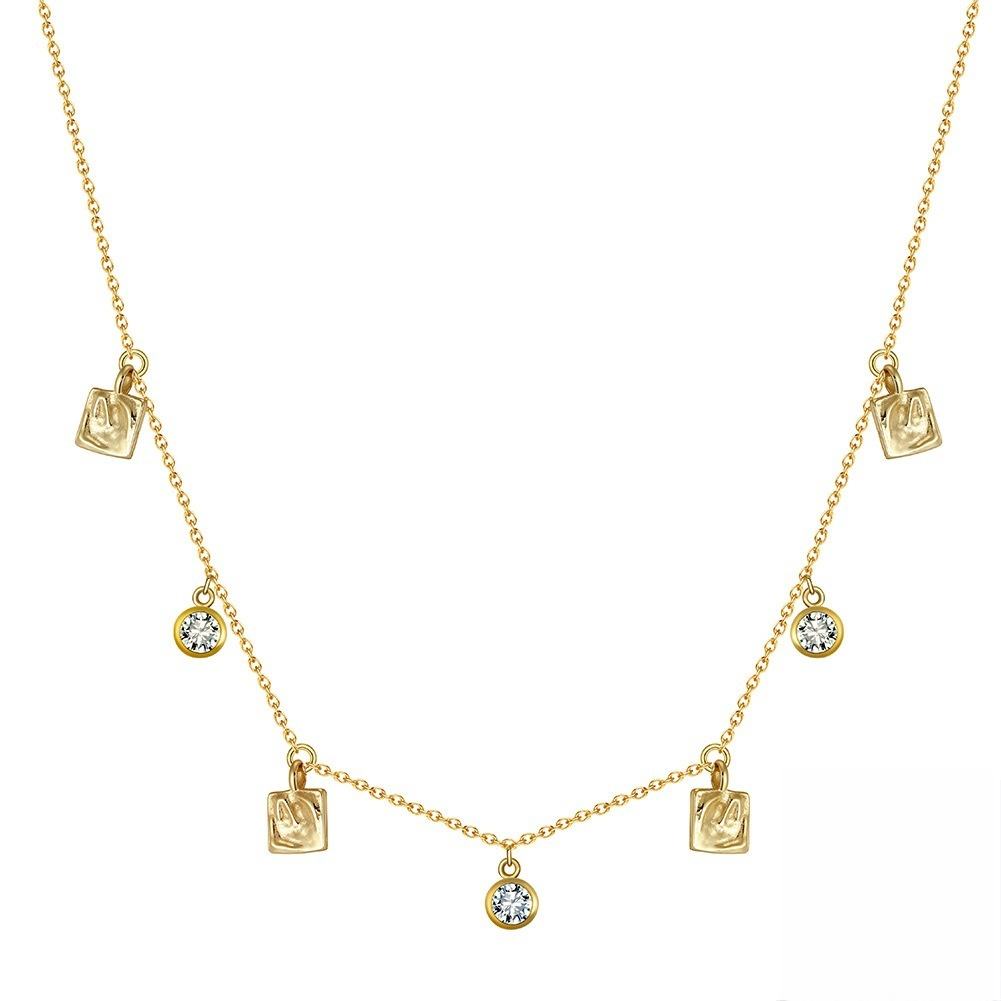 Minimalist Zircon Pendant Necklace