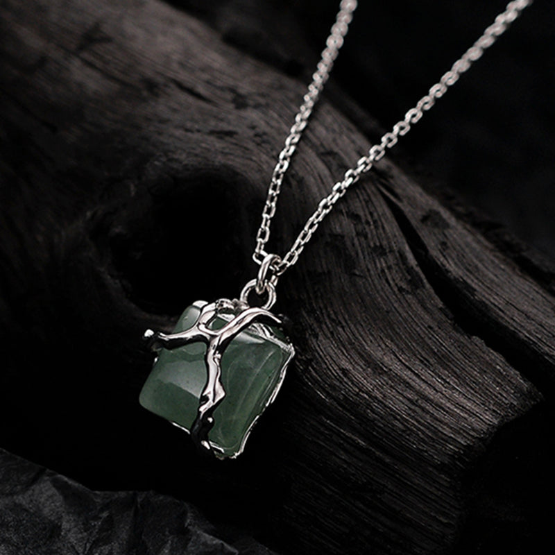 Vintage Jade Pendant Necklace