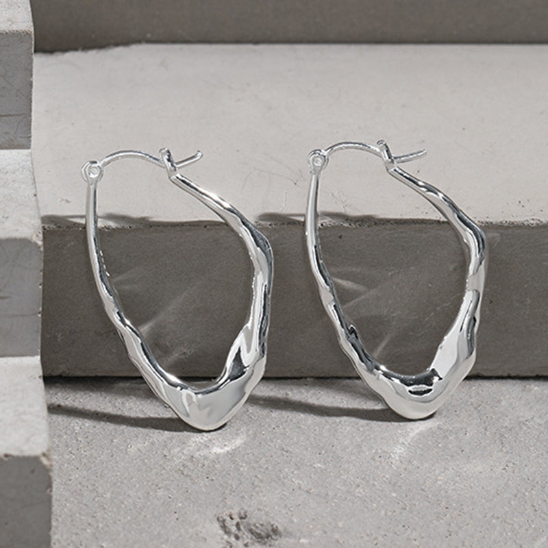 Geometric Hoop Earrings Jewellery