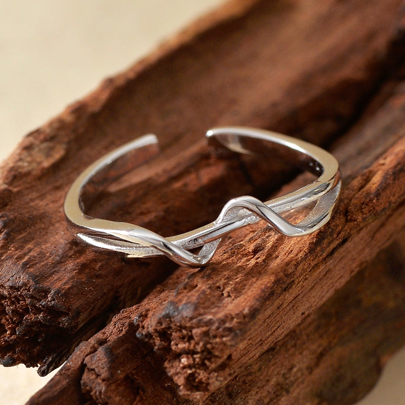 Elegant Style Silver Ring