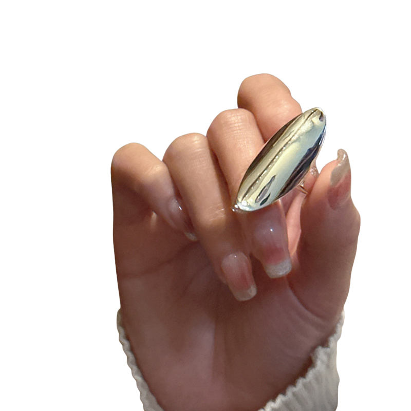 Trendy Geometric Silver Ring