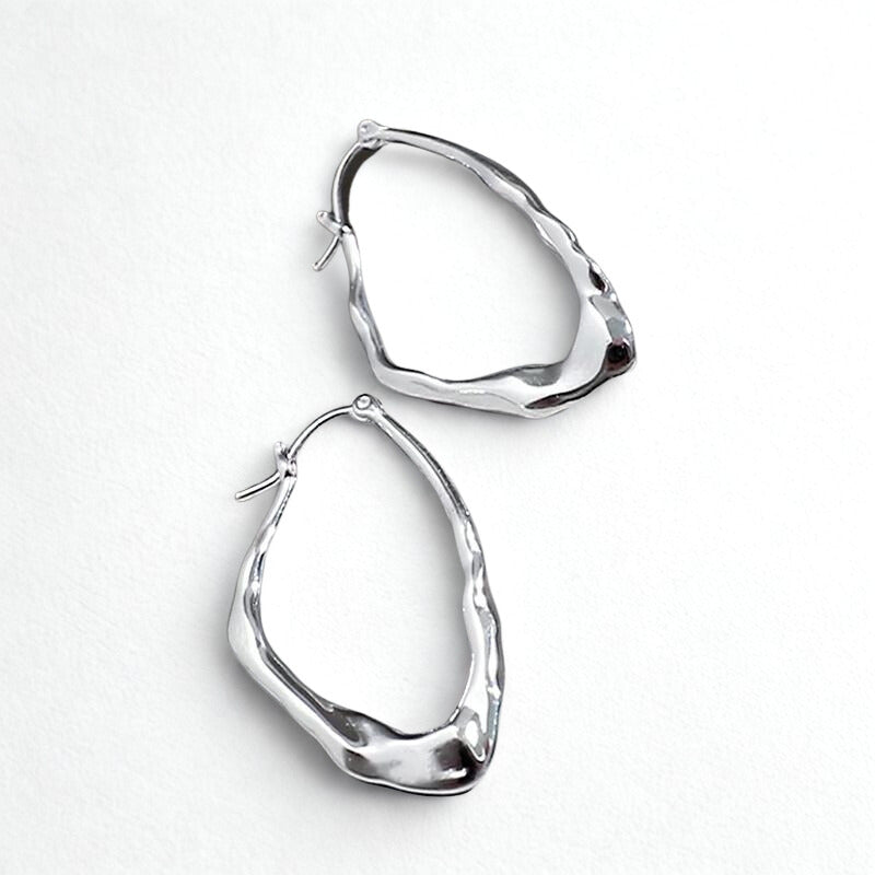 Geometric Hoop Earrings Jewellery